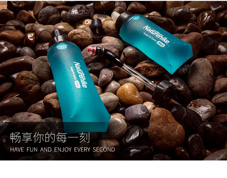 Naturehike ТПУ 2 крышки силиконовый гель насадка для укуса Складная мягкая чашка для воды бег Спорт чайник езда Фитнес чашка