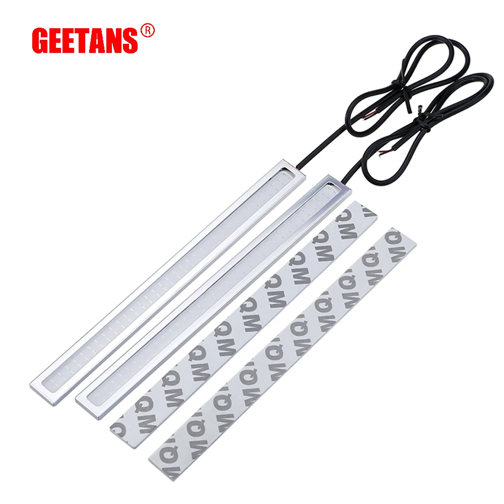 GEETANS 2 шт. 17 см COB светодиодный DC12V дневные ходовые огни водонепроницаемый Авто Вождение DRL Противотуманные фары для автомобиля Стайлинг
