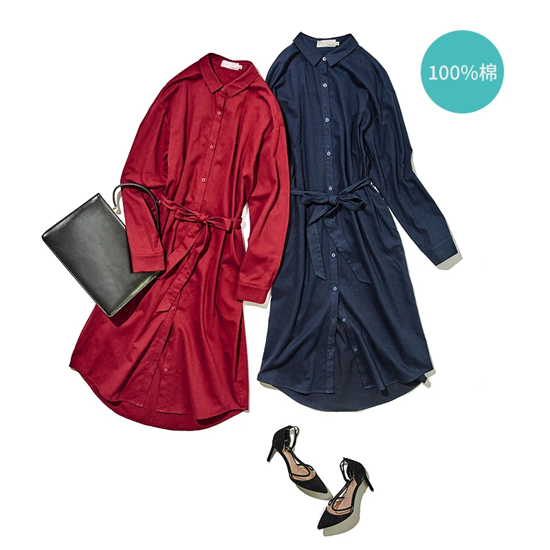 Женское хлопковое пальто INMAN с длинным рукавом и отложным воротником на весну