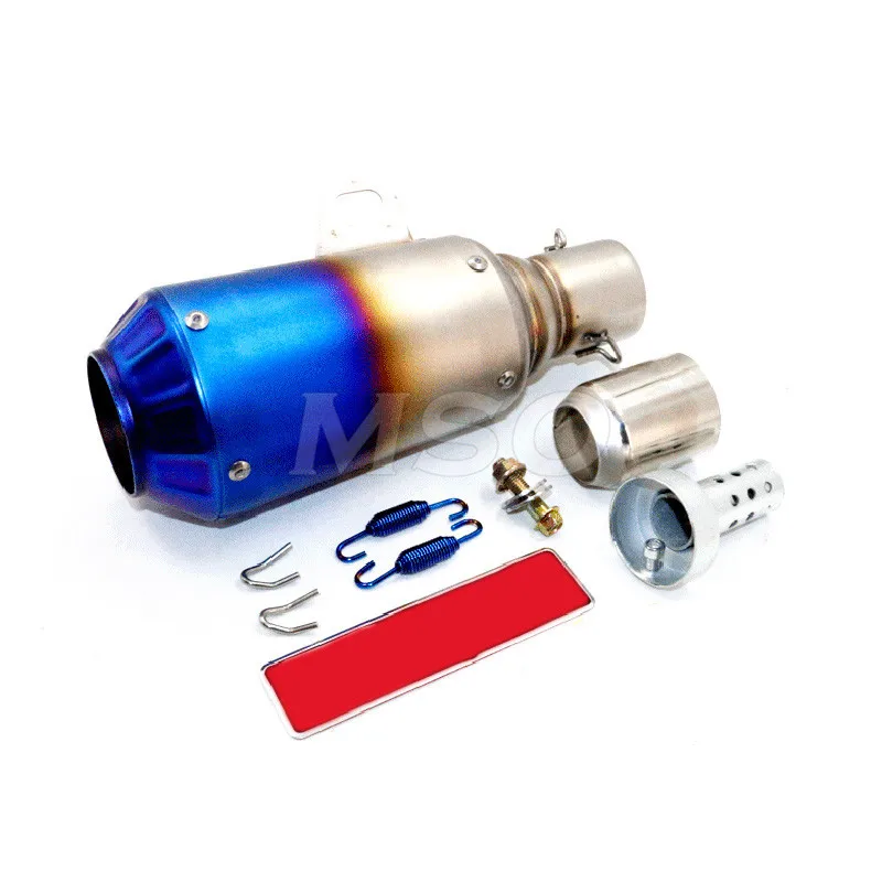 Установка интерфейса 51 мм глушитель выхлопной трубы мотоцикла кальцинированный