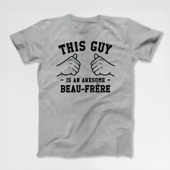 Футболка с надписью This Guy Is Awesome Beau Frere Brother In Law Gift For Brothers семейная футболка Big Small