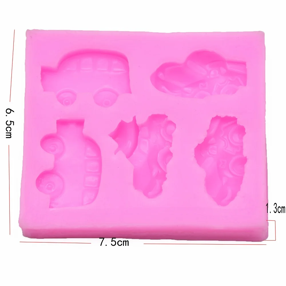 Автомобили Силиконовые формы 3D Fondant (сахарная) декорирование тортов Сахар