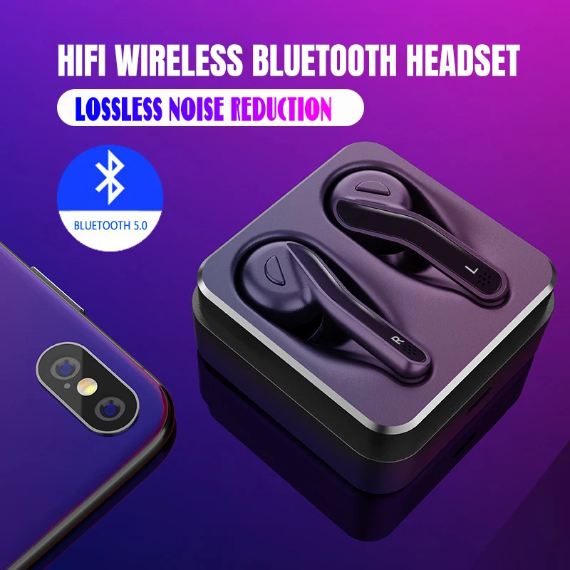 Bluetooth 5 0 настоящие беспроводные наушники мини TWS водонепроницаемые IPX5 гарнитура с
