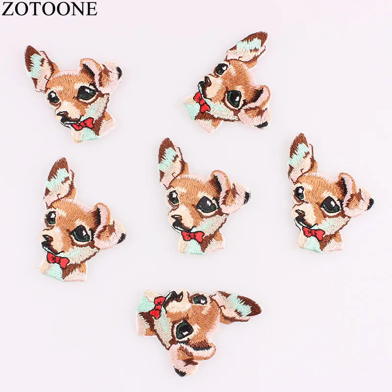 Zotone Тигр Панда патч Вышивка Бабочка джинсы Железный стикер для одежды аппликация