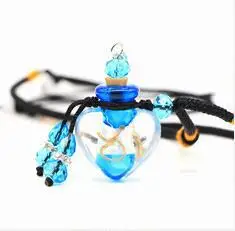 Ароматерапия пустые стеклянные эфирные масла в форме сердца бутылки автомобиля