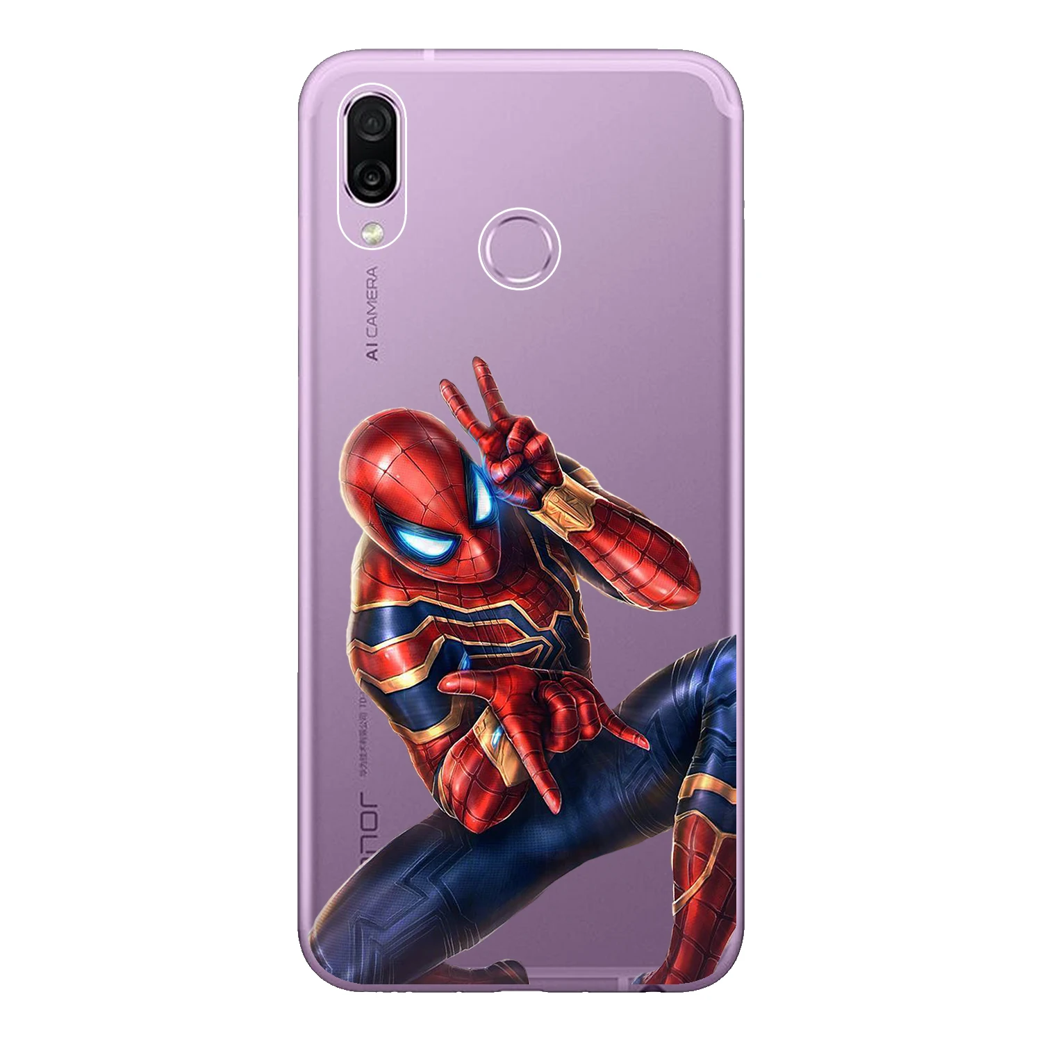 For Huawei Honor Play Case Cover 6.3&quot Soft TPU Silicone COR-AL00 Fundas Iron Man Spiderman Wolverine Hulk Phone Shell |