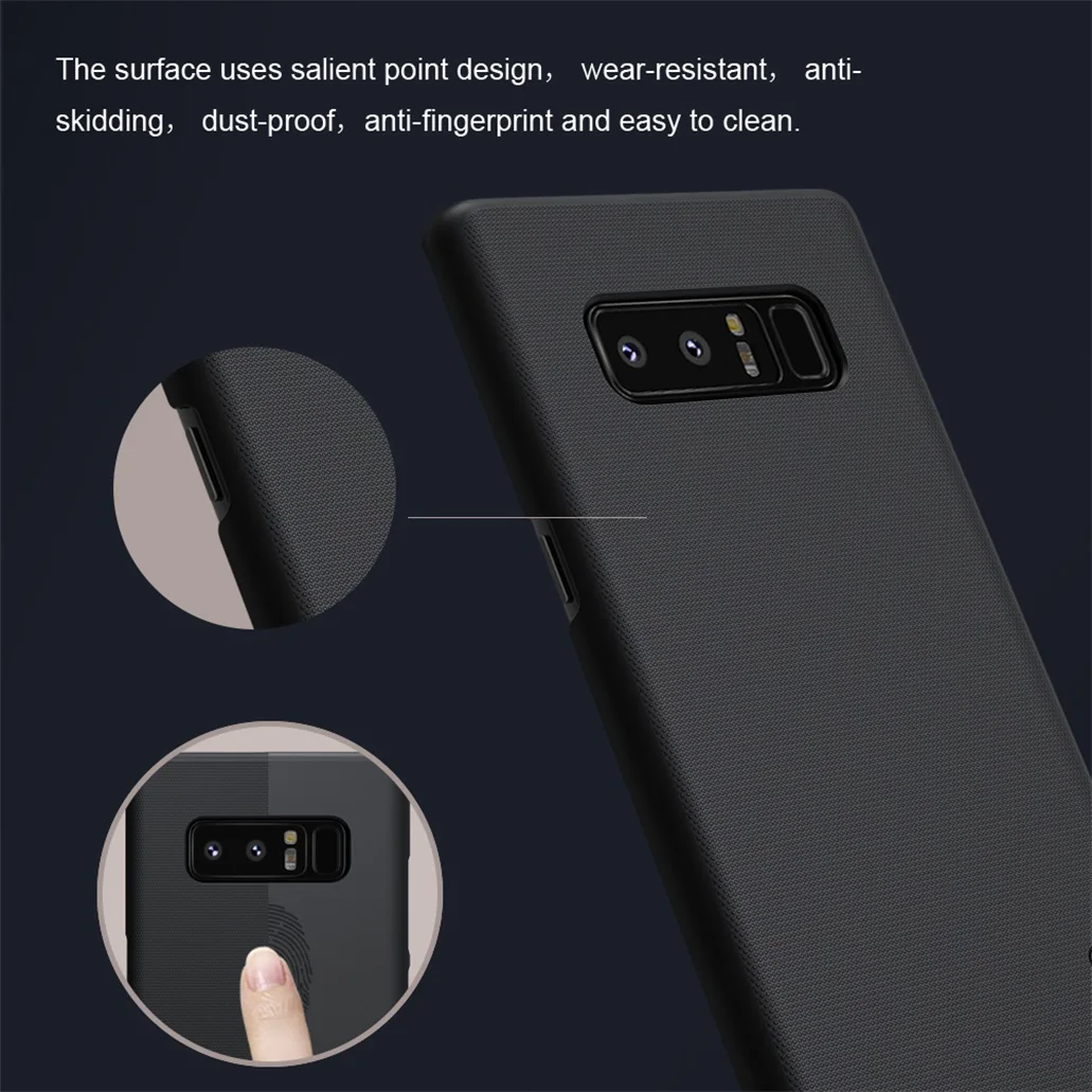 Для samsung Galaxy Note 8 чехол Nillkin Супер Матовый щит жесткая задняя панель из поликарбоната простой защитный чехол для телефона для samsung Note8
