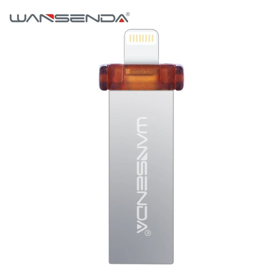 WANSENDA i100 USB флеш накопитель для iPhone/iPad/iPod OTG 2 0 16 ГБ 32 флешка 64 Гб 128 Флешка iOS|flash drive|usb