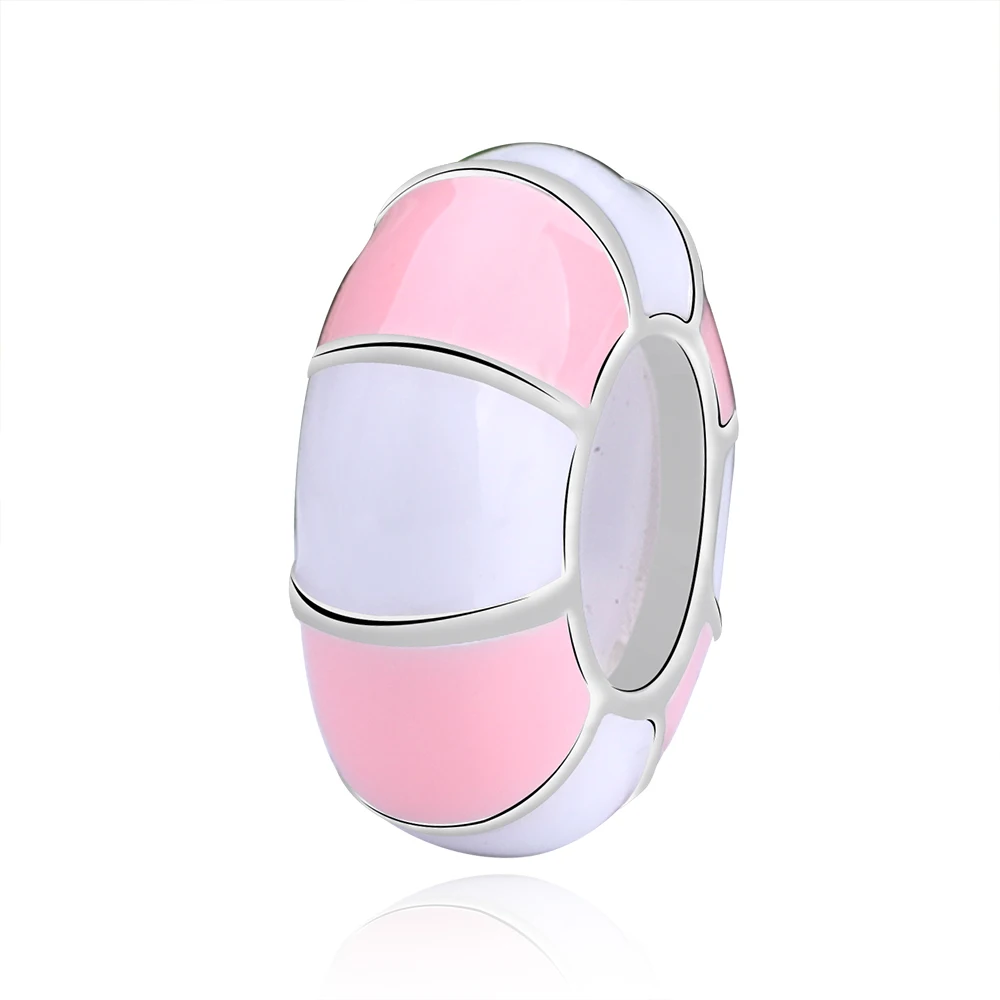 925 пробы серебряные подвески гладкие круглые бусины-пробки для изготовления