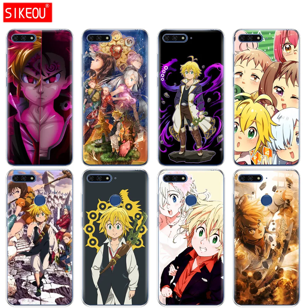 Силиконовый чехол для телефона Huawei Honor 7A PRO 7C Y5 Y6 Y7 Y9 2017 2018 Prime Nanatsu no Taizai 7 Seven Deadly