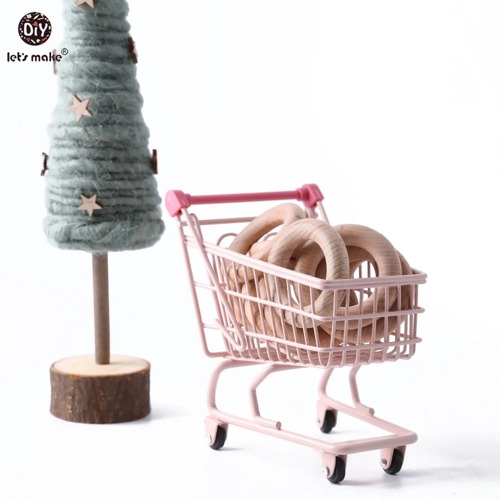 

Let's Make Baby Teether 10pc Beech Wood Rring BPA Free Wooden Teether Baby Products DIY Crafts Teething Toys Nurse Gift Rattle