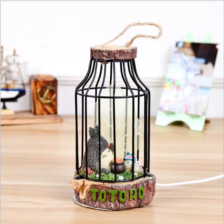 Полимерные поделки украшения фигурки Тоторо с акриловыми лампочками подарок E121 |