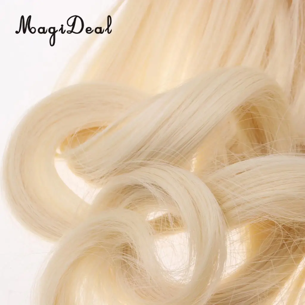 Модные куклы длинные вьющиеся парик для 12' куклы блайз DIY делая поставки светильник желтый