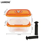 Контейнер для хранения пищевых продуктов LAIMENG S266, пластиковый, с крышкой, влагонепроницаемый, герметичный, для кухни, для вакуумного упаковщика