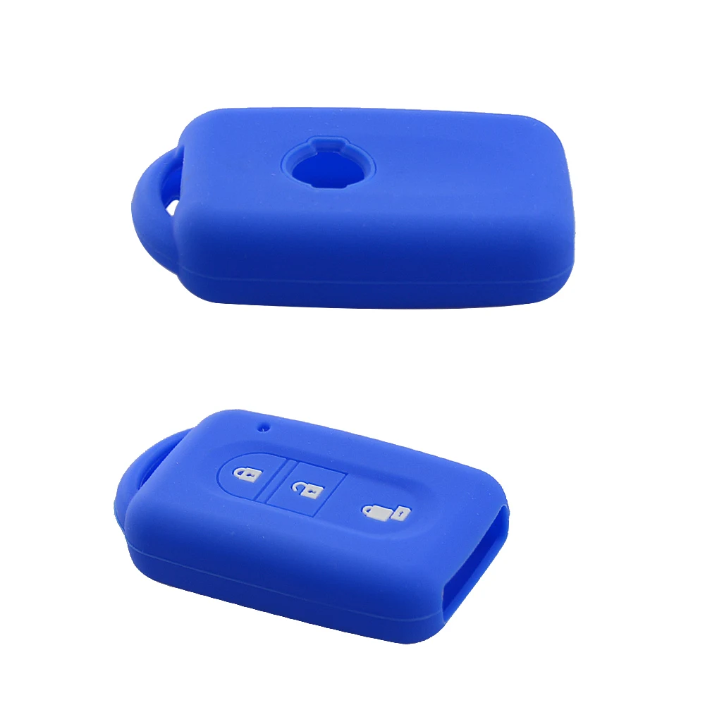 Цветной силиконовый мягкий чехол брелок для смарт карт 3 кнопки Nissan Duke MICRA QASHQAI JUKE X