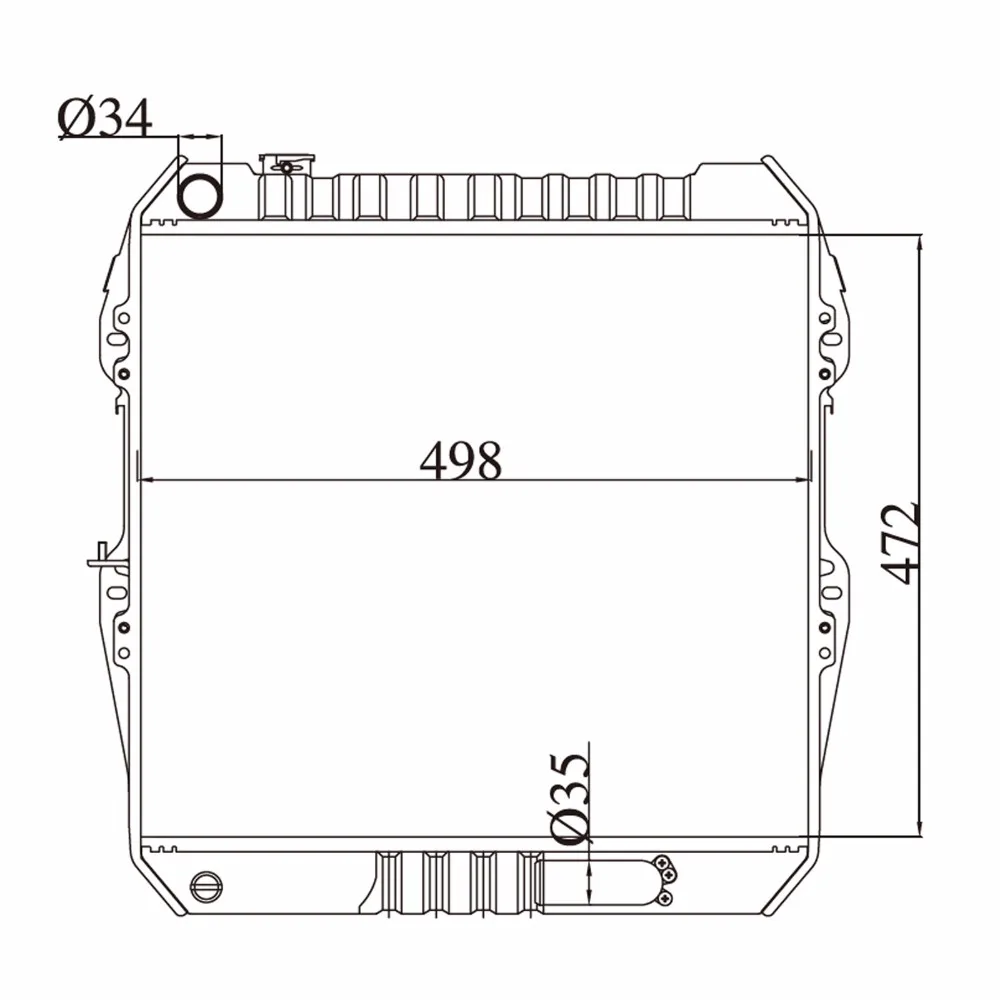 Car Premium Radiator FOR Toyota Hilux 2.4D 3.089 LN85 MT LN106 LN107 LN111 2.8L Diesel 1988-1997 1640054610 Manual | Автомобили и