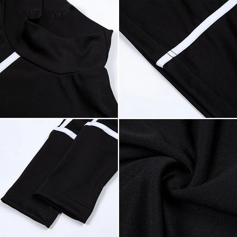 Женское облегающее платье Fantoye Повседневное Платье макси с высоким воротником