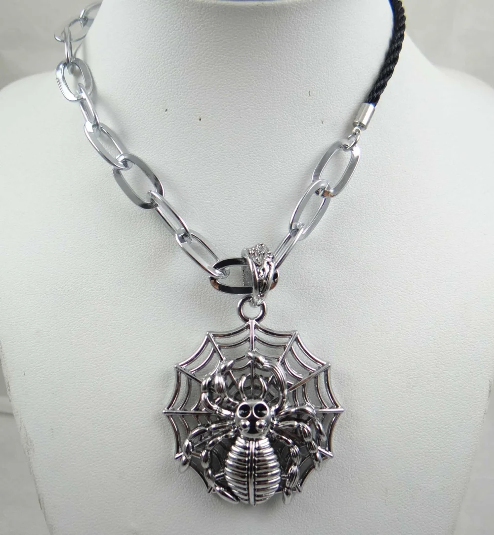 1 шт. кулон в виде паука из сплава кожаное ожерелье|spider pendant|skull pendantskull charm pendant |