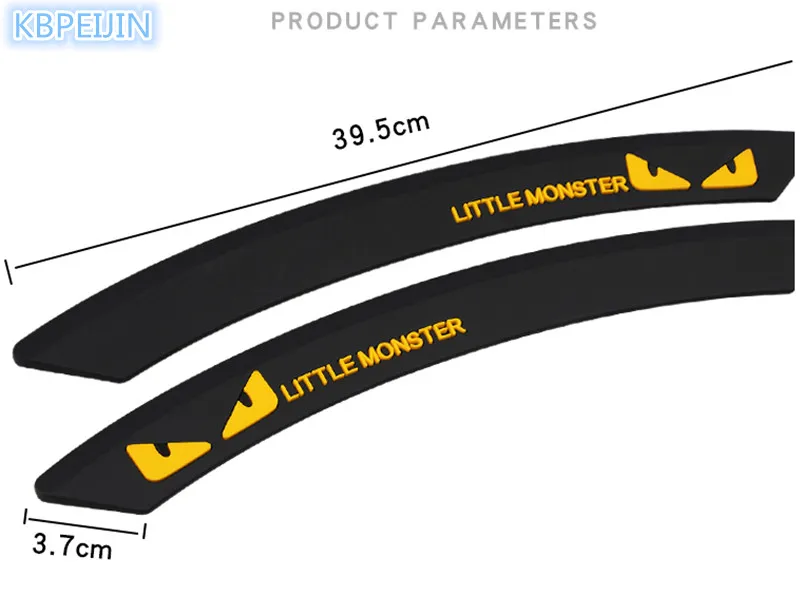 NEW 2Pcs Car Wheel eyebrow decorative Anti-collision Sticker for Mini usb pc minifigures minions camera cooper proje accessories |