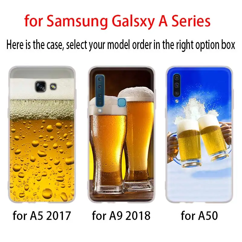 3D деревянный стеклянный пивной чехол для Samsung Galaxy A8 A6 Plus A9 A5 A3 A7 2018 2017 2016 A50 A30 A40 A70 A10