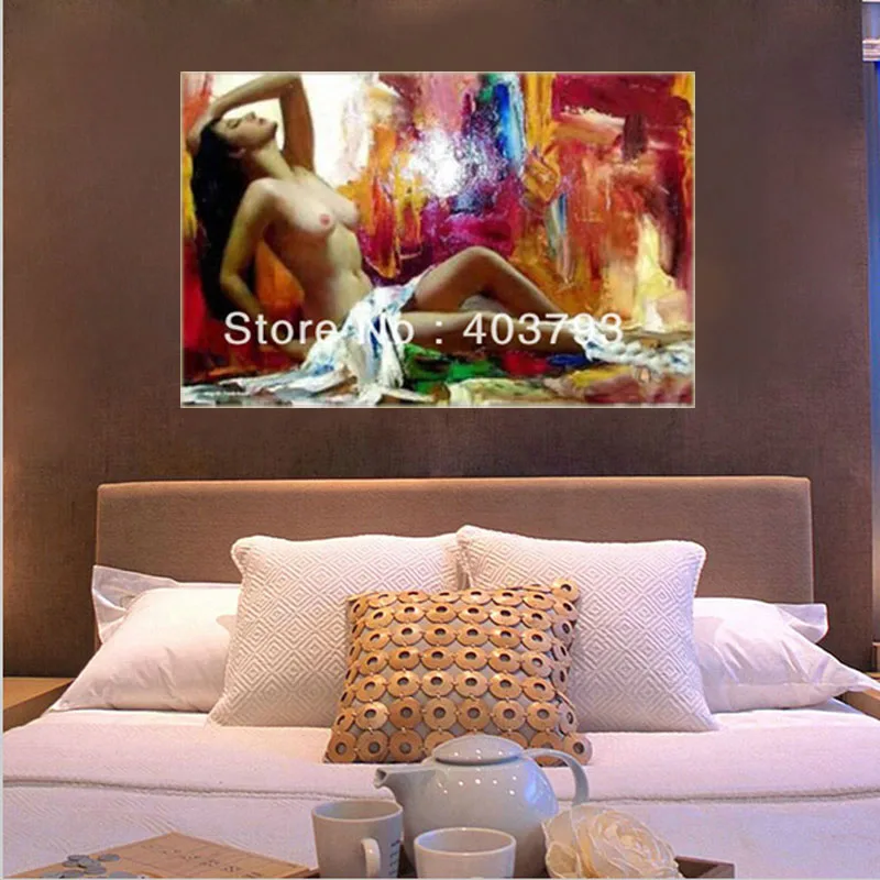 Современное абстрактное огромное украшение на стену живопись маслом холсте
