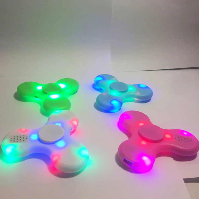 Блесна Динамик светодиодный мини EDC ABS Bluetooth пальца гироскопа палец Spinner сделать