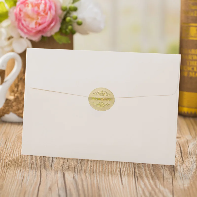

Laser Cut Wedding Invitation Butterfly Wedding Invite With Ribbon Unique Invitation Cards - Set of 50 pcs
