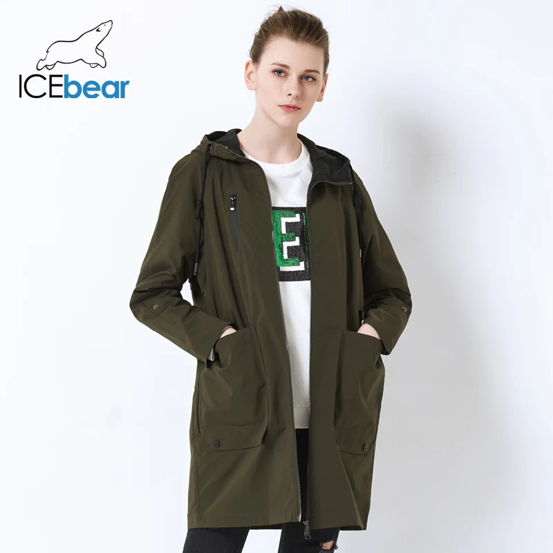 ICEbear 2019 Весна пальто для женщин Новинка весны модные дизайнерские брендовые