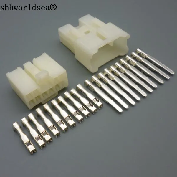 

Shhworldsea 2.3mm 10 pin male female series(090) car auto electrical wire connectors plug 7122-1300 7123-1300