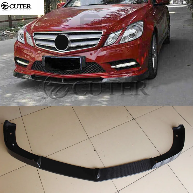 Передний бампер W207 E260 E350 Coupe из углеродного волокна спойлер для Mercedes Benz C207