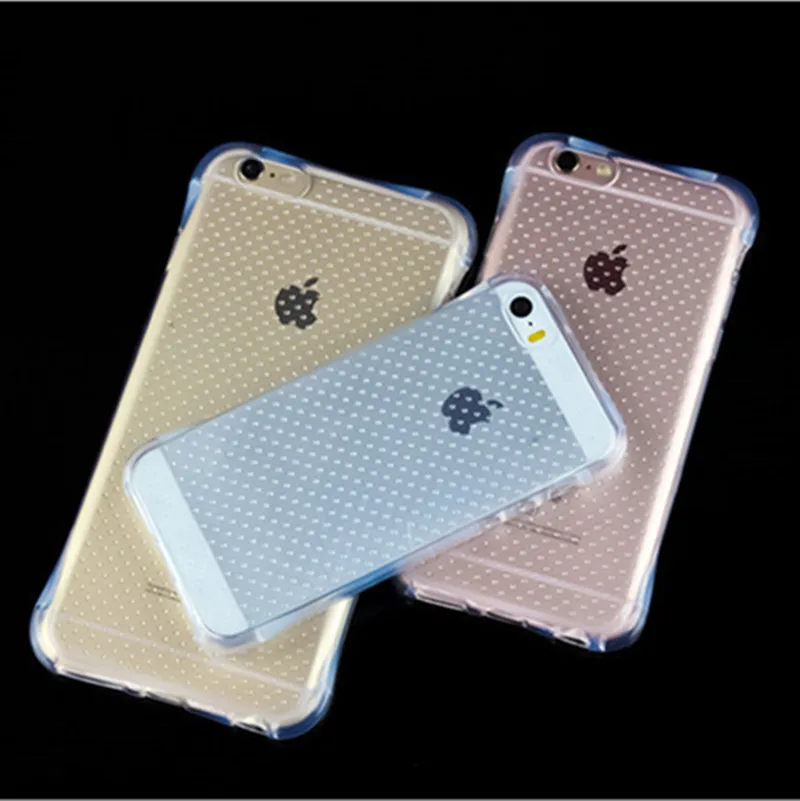 Кристально чистый Мягкий ТПУ силиконовый гелевый Чехол для Apple iphone 4 4S 5 5S SE 6 6s Plus