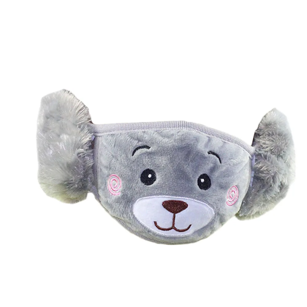 gray 1 шт. модные зимние маски с героями мультфильмов; ветрозащитные Теплые маски для детей - Цвет: gray