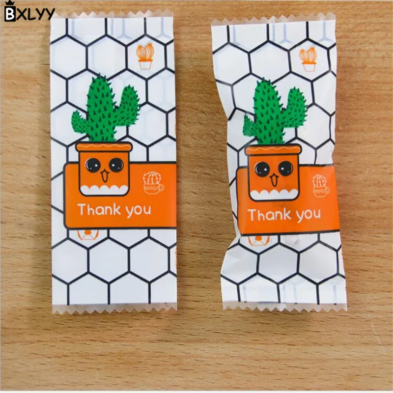 6 BXLYY горячий 100 pc Пластиковый нуга мешок печенье конфеты мешок выпечки аксессуары Кухонные Подарки на свадьбу, день рождения для гостей Baby Shower.7z - Цвет: 6