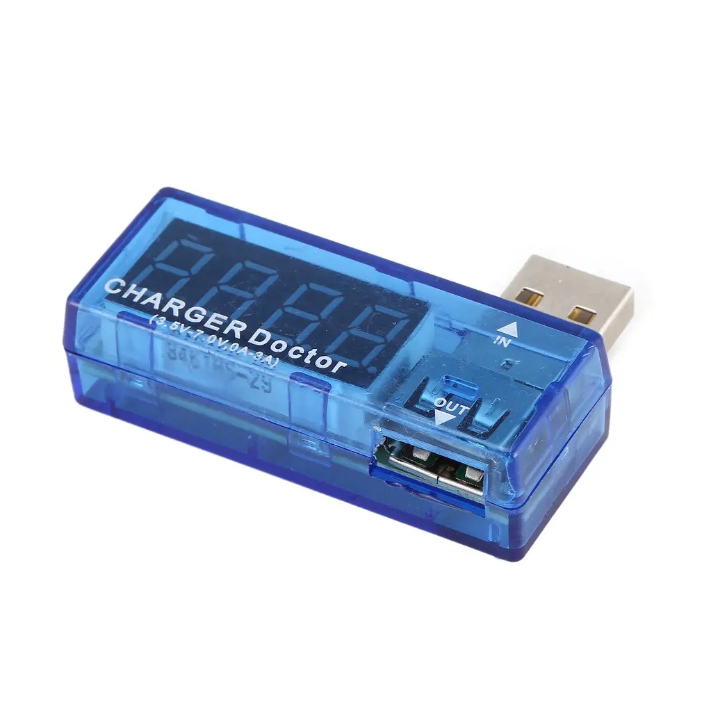 Цифровой usb зарядное устройство Доктор амплитудный вольтметр измеритель напряжения тока Мобильный измеритель мощности батареи с ЖК-экраном