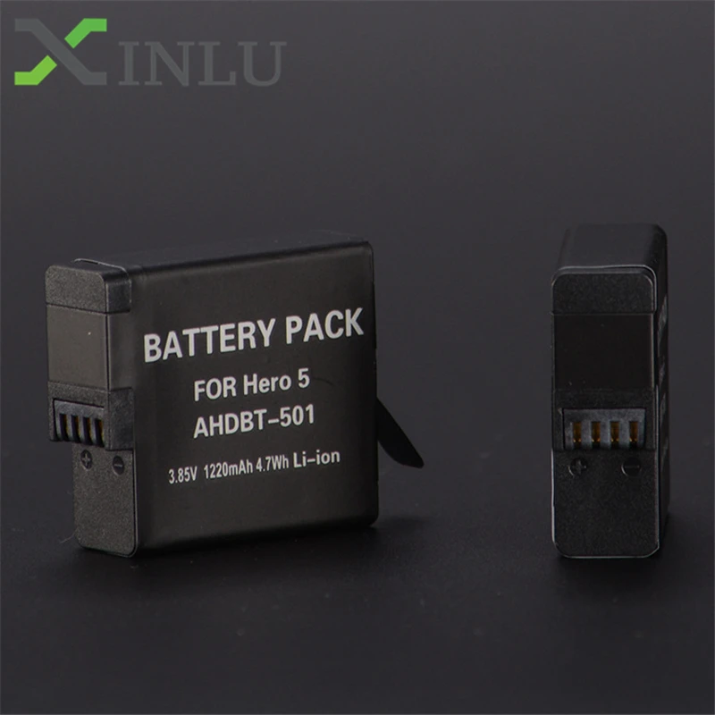 GoPro5 AHDBT501 Hero5 аккумулятор + USB 3 портовое зарядное устройство с портом Type C для 501 GoPro