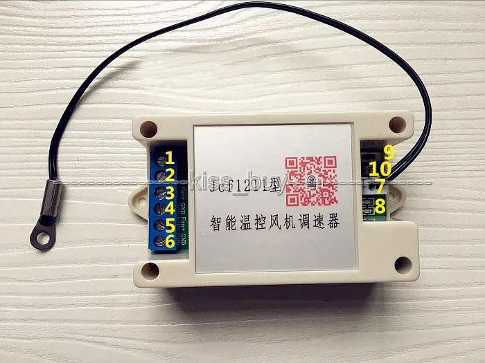 DYKB DC 12V 1A автоматический ПК CPU вентилятор контроль температуры Регулятор скорости