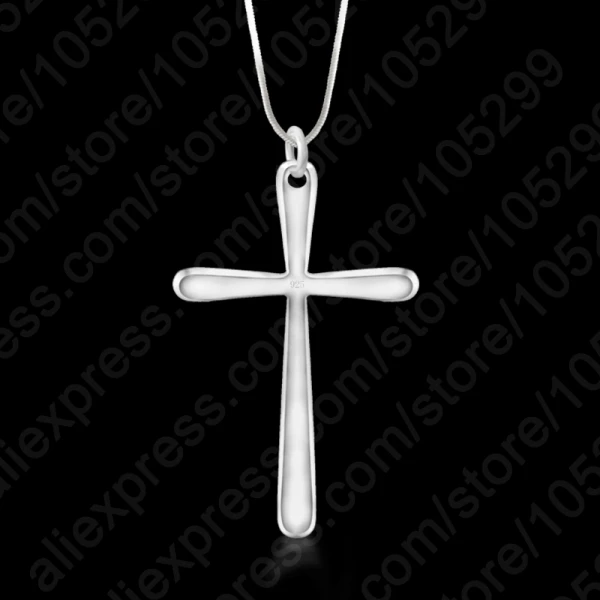 

Женское/Мужское ожерелье из серебра 925 пробы с подвеской-крестом
