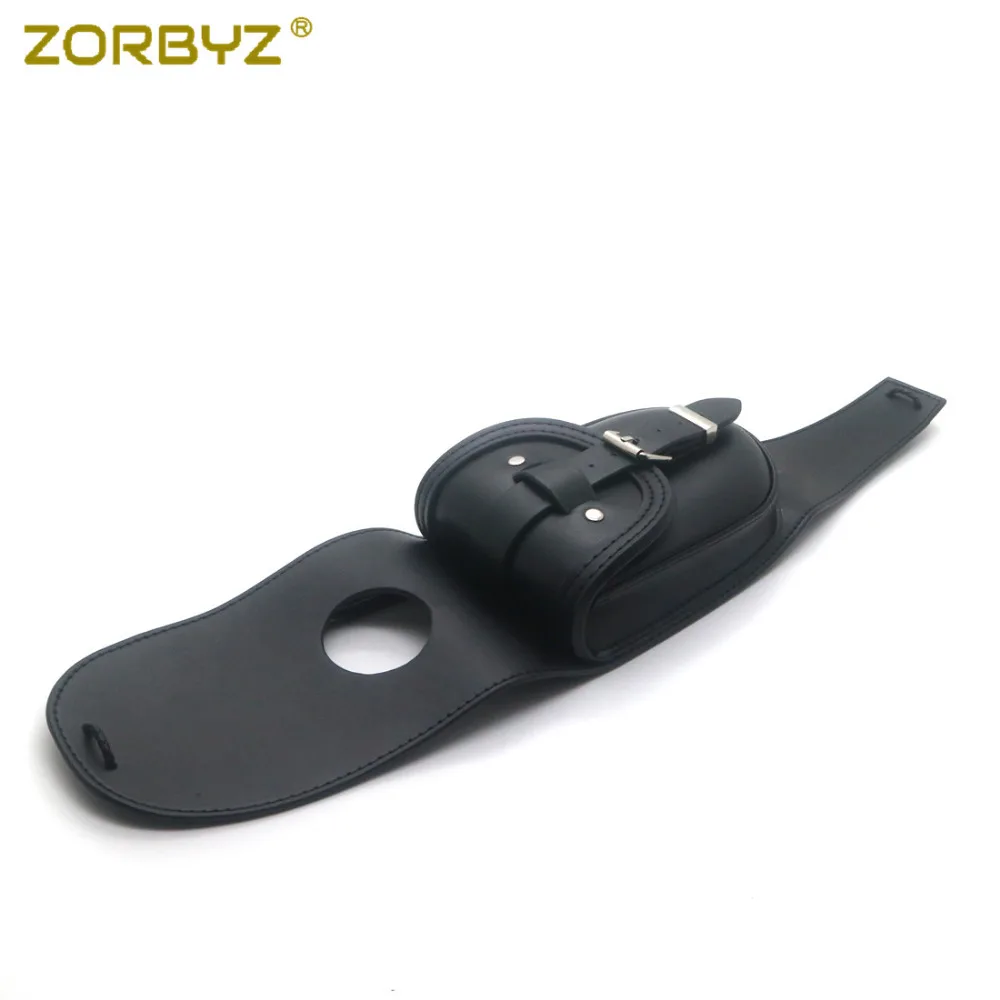 ZORBYZ черная мотоциклетная крышка из искусственной кожи 4 5 галлонов панель сумка