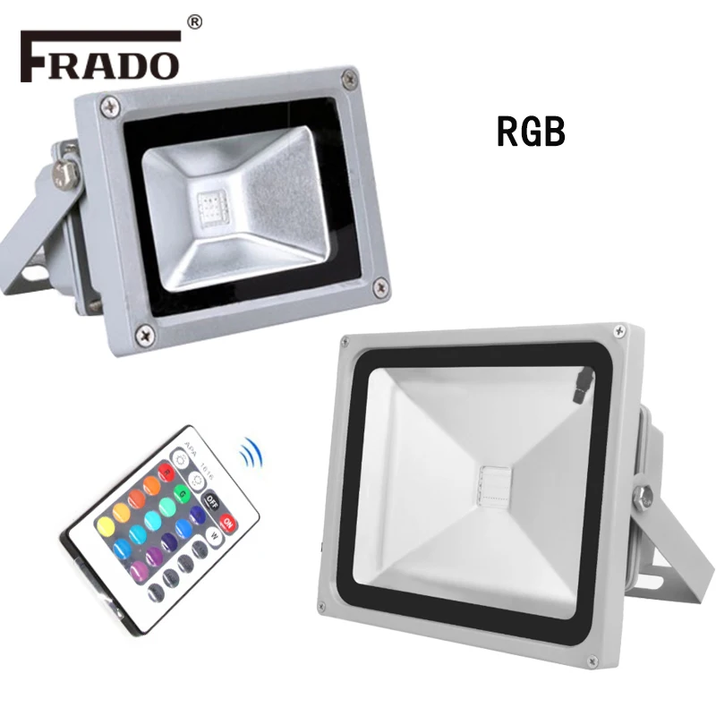 Светодиодный прожектор RGB 10 Вт 20 30 постоянный ток 24 В переменный 110 220 светодиодный