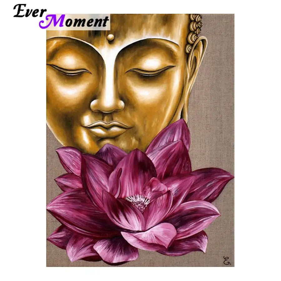 

Buddha flower full drill Mosaic 5D Diy Embroidery Diamond Painting Rhinestone 3D Cross Stitch Kits room decor religion ASF686