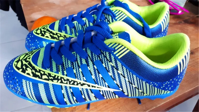 Открытый Turf удобные спортивные кроссовки футбольные бутсы для мужские кроссовки 9908 Детская Высокое качество короткие ногтей Обувь для футбола