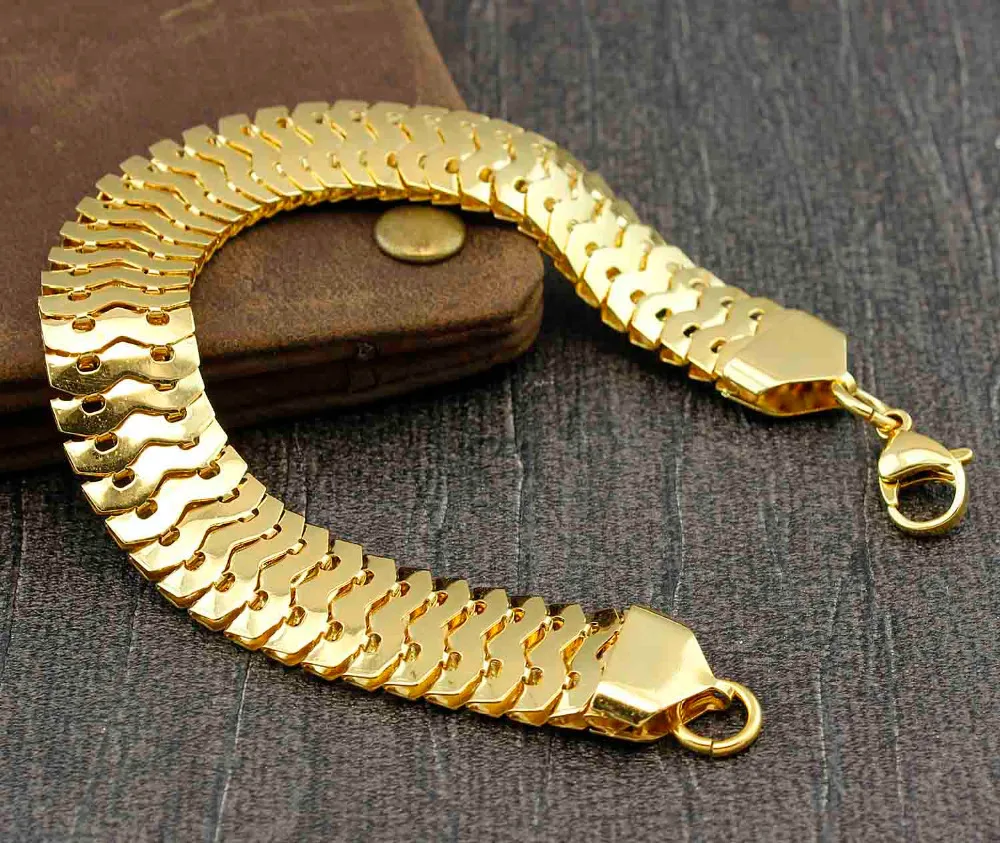 Невыцветающий светильник лый титановый браслет-цепочка из нержавеющей стали с