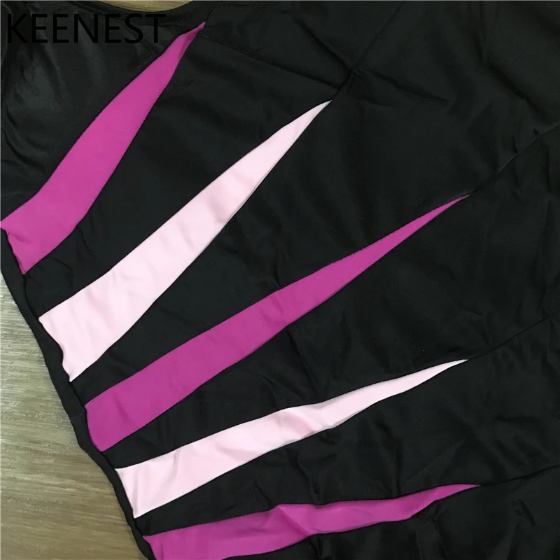 KEENEST 5XL большой большого размера плюс купальник женский сексуальный цельный купальник Одноцветный пуш-ап пляжный купальный костюм боди