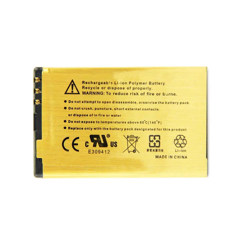 1 шт Новинка 2450 мА/ч BL 5J золото Батарея для Nokia 5230 5233 5800 3020 Lumia 520 525 530 5900 Xpress Music C3 N900 X6