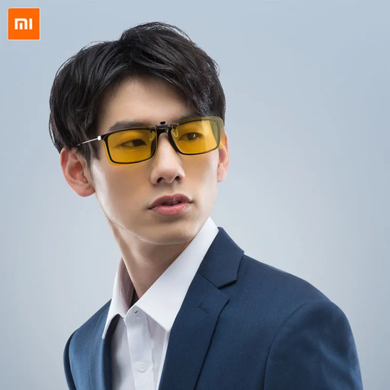 Xiaomi TS водительские очки ночного видения/Пилот солнцезащитный зажим TAC объектив с поворотом на 135 градусов зажим из цинкового сплава 10 г светильник для ночного drivi
