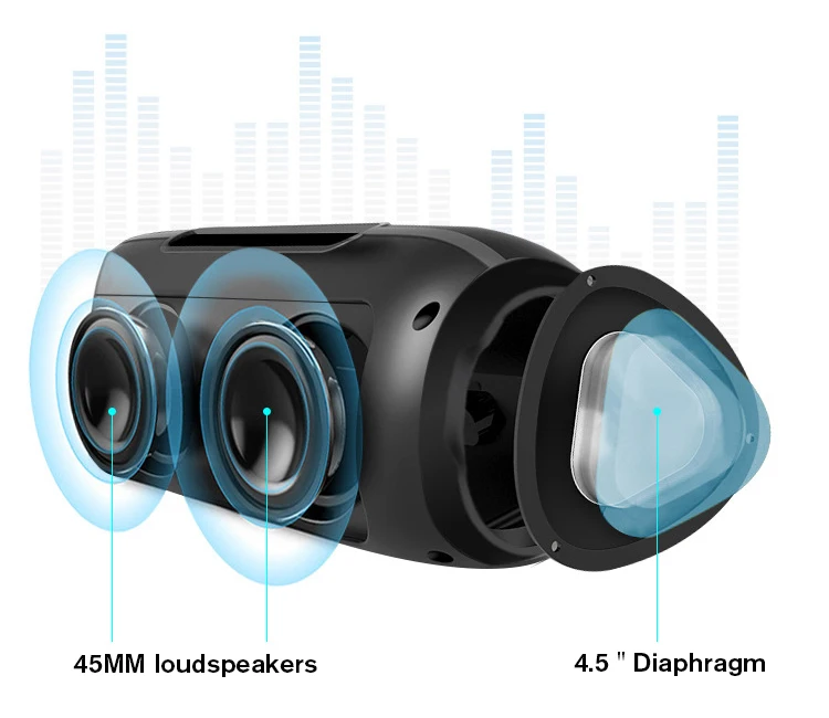Nby6670 водонепроницаемый Bluetooth динамик 10 Вт Портативный беспроводной громкий динамик 3D стерео hifi звуковая система открытый динамик s fm радио TWS