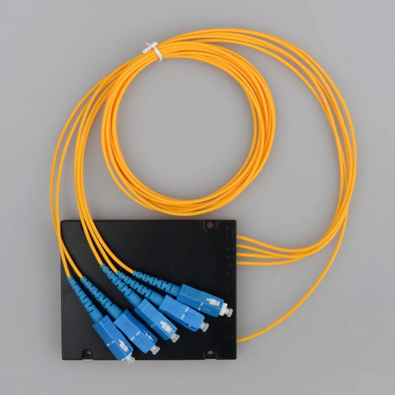 Волоконно оптический сплиттер SC 1x4 FTTH ABS box 1 4 кассета разветвитель с : Плоский