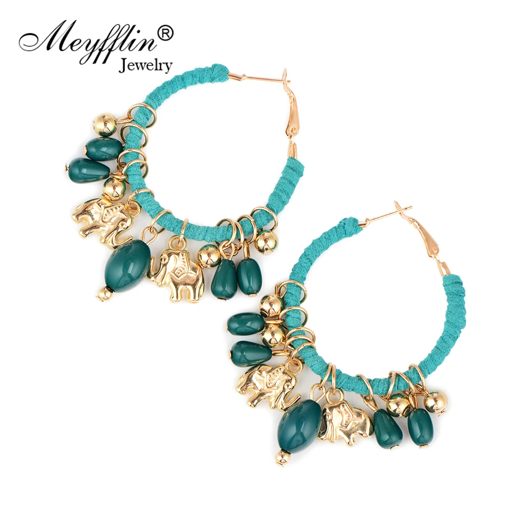 : Meyfflin модный обруч серьги для женщин ювелирные изделия 2021 золото Цвет Смолы