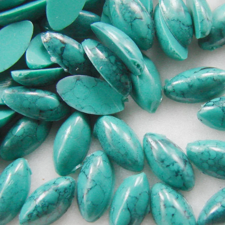 1000 шт. синий/зеленый/красный/белый 4*8 мм полукруглые бирюзовые бусы из