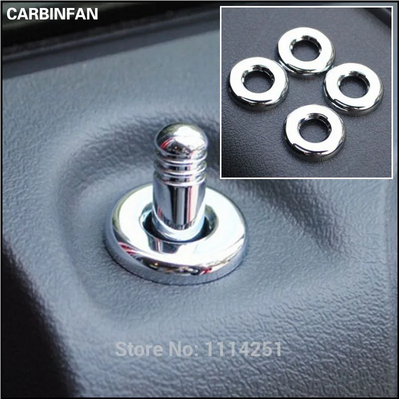 ABS хромированный защитный дверной замок 4 шт./компл. для FIAT Freemont 2013|lock code|door alarmlocks for